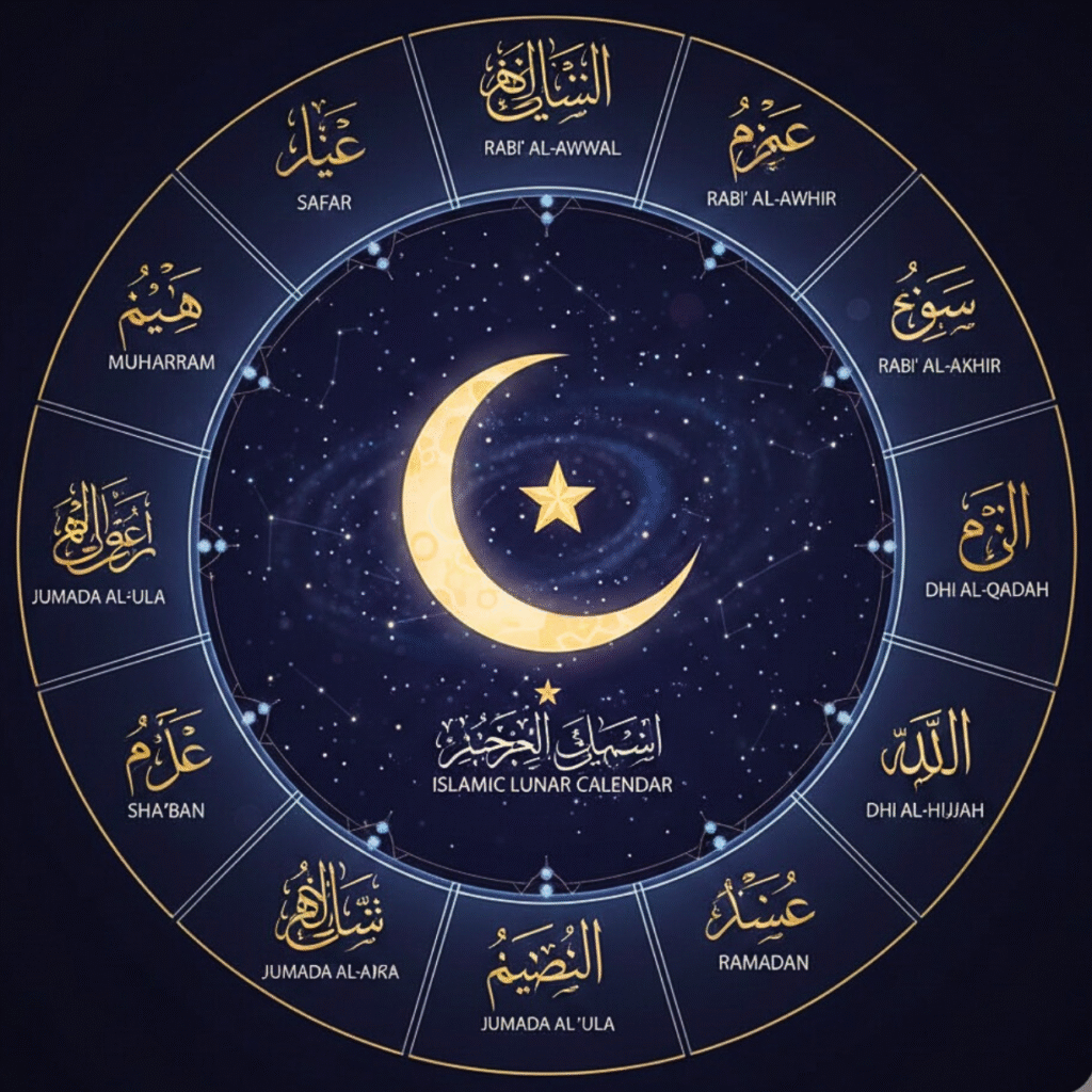 Arabic month names
