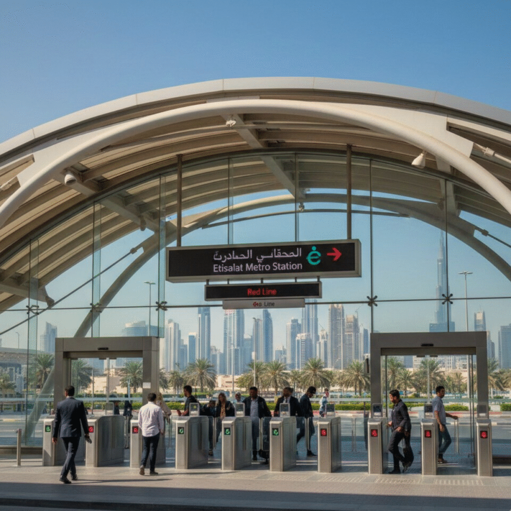 Etisalat Metro Station Dubai
