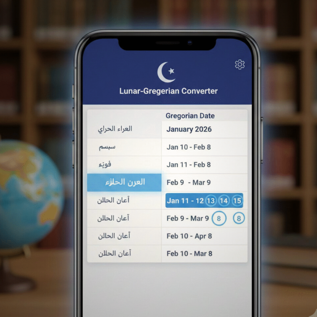 Arabic month names
